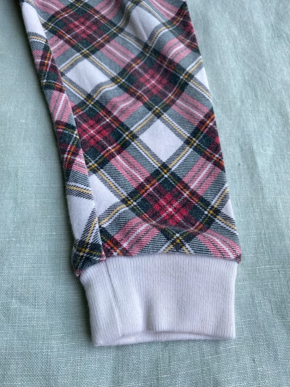 Ralph Lauren 24M red plaid 100% cotton leggings pajama bottoms